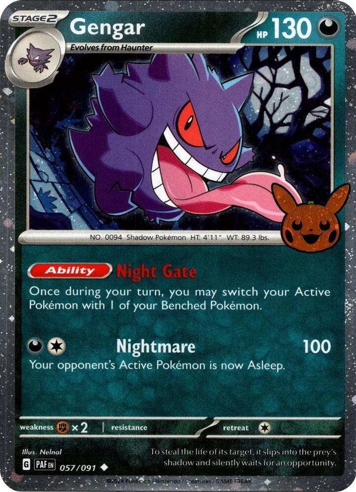 Gengar (Cosmos Holo) - 057/091: Trick or Trade BOOster Bundle 2024