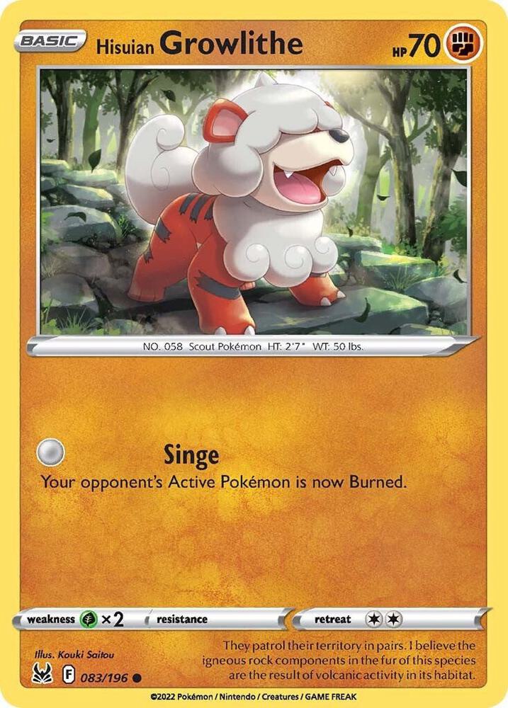 Hisuian Growlithe - 083/196: Lost Origin