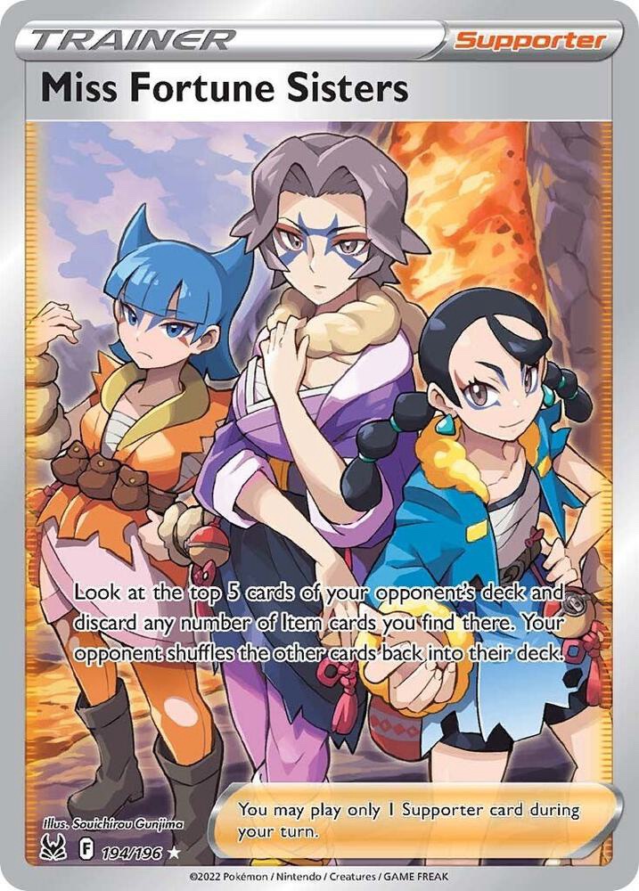 Miss Fortune Sisters (Full Art) - 194/196: Lost Origin