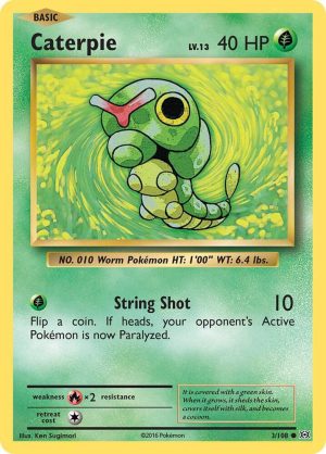 Caterpie - 3/108: Evolutions