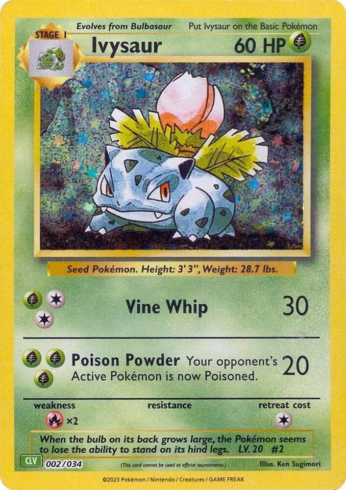 Ivysaur - 002/034: Trading Card Game Classic