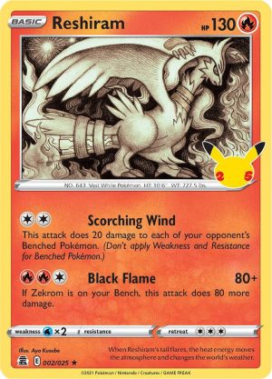Reshiram - 002/025: Celebrations