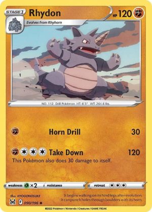 Rhydon - 090/196:  Lost Origin