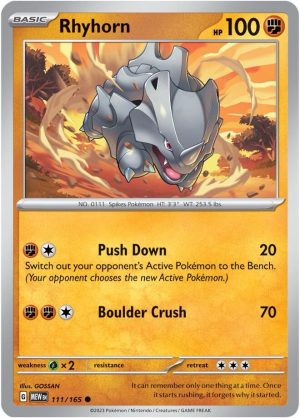 Rhyhorn - 111/165: Scarlet & Violet 151