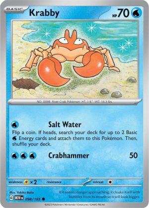 Krabby - 098/165: Scarlet & Violet 151