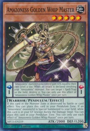 Amazoness Golden Whip Master - 25th Anniversary Tin: Dueling Heroes Mega Pack (MP23)
