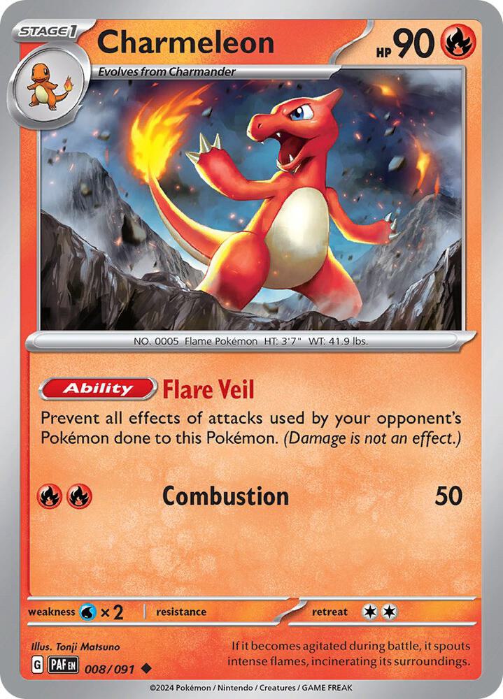 Charmeleon - 008/091: Paldean Fates