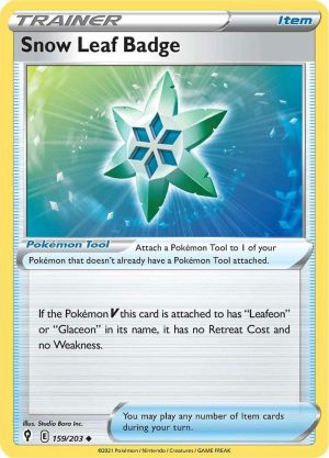 Snow Leaf Badge - 159/203: Evolving Skies