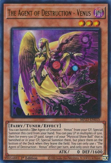 The Agent of Destruction - Venus - 25th Anniversary Tin: Dueling Heroes Mega Pack (MP23)