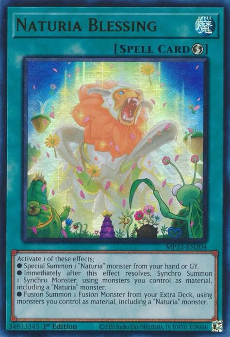 Naturia Blessing - 25th Anniversary Tin: Dueling Heroes Mega Pack (MP23)