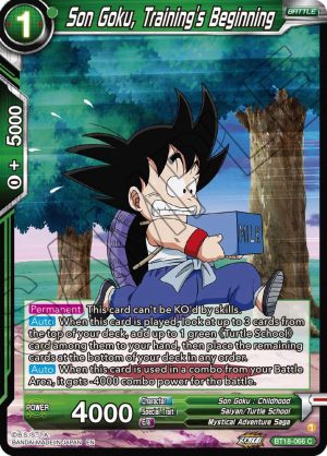 Son Goku, Training's Beginning - BT18-066C: Dawn of the Z-Legends