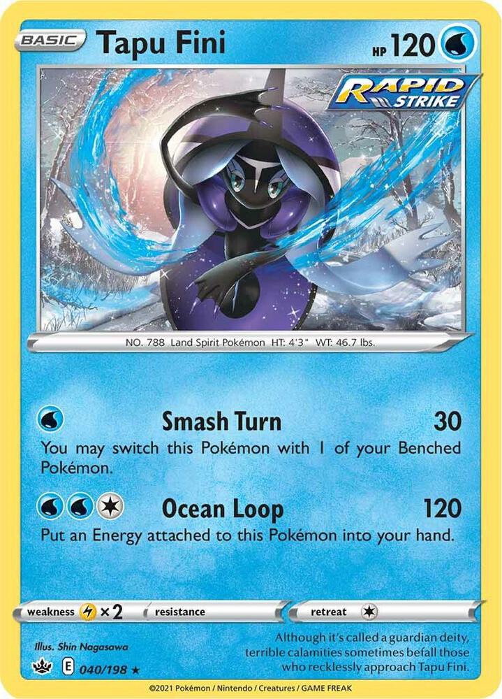 Tapu Fini - 040/198: Chilling Reign