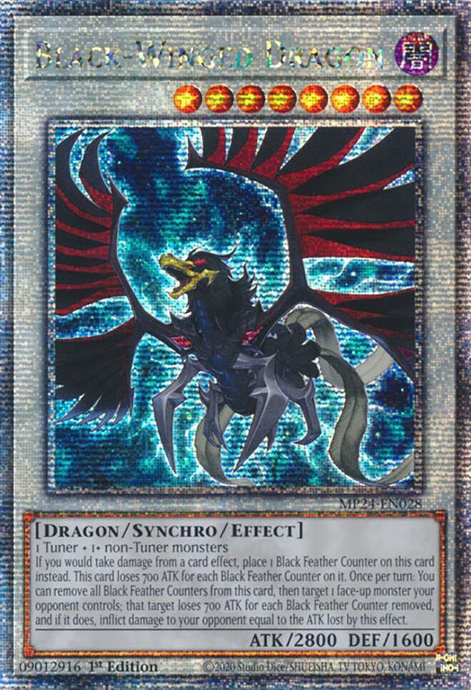 Black-Winged Dragon (Quarter Century Secret Rare) - MP24-EN028: 25th Anniversary Tin: Dueling Mirrors