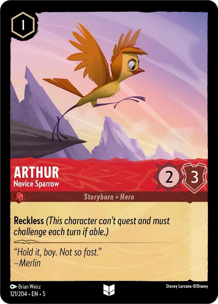 Arthur - Novice Sparrow - 121/204: Shimmering Skies