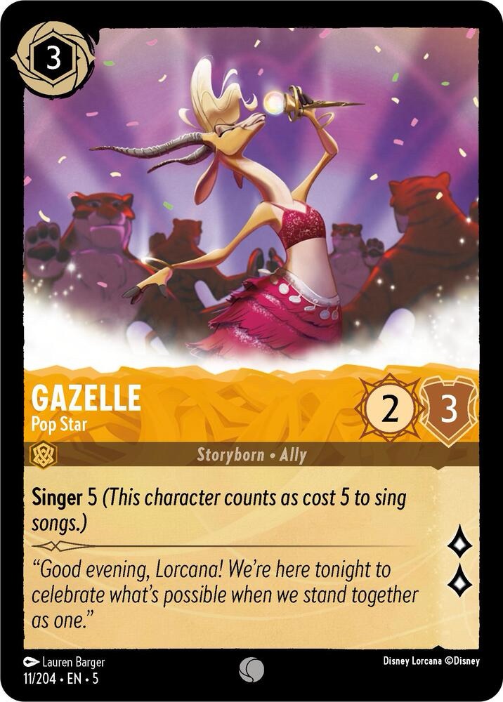 Gazelle - Pop Star - 11/204 : Shimmering Skies