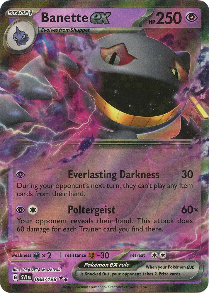 Banette ex - 088/198: Scarlet & Violet Base Set