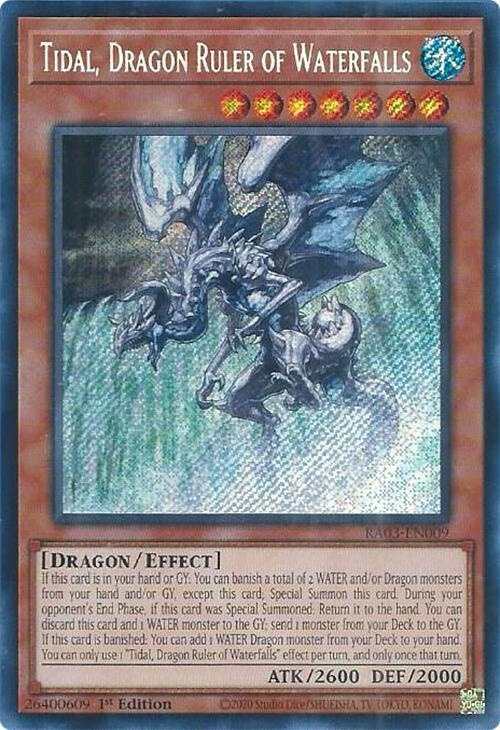 Tidal, Dragon Ruler of Waterfalls (Secret Rare) - Quarter Century Bonanza