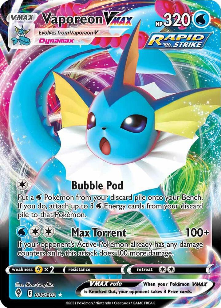 Vaporeon VMAX - 030/203: Evolving Skies