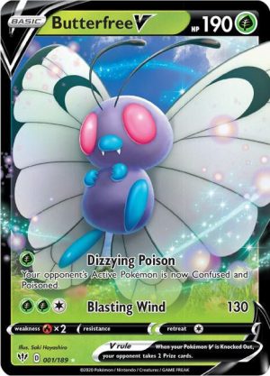 Butterfree V - 001/189: Darkness Ablaze