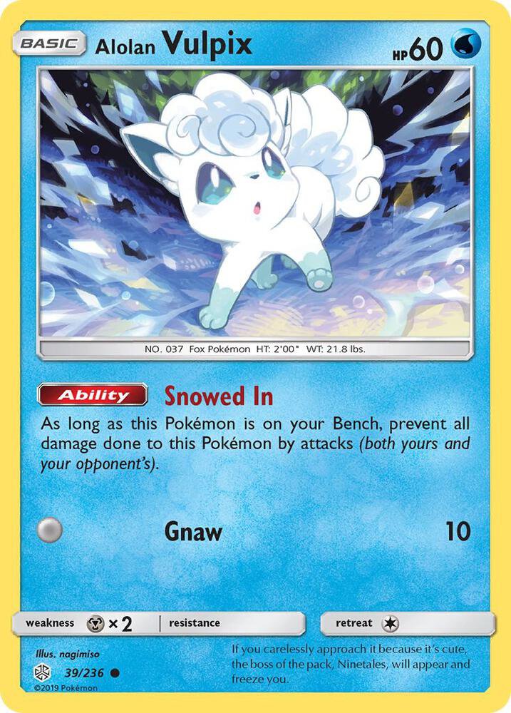 Alolan Vulpix - 39/236: Cosmic Eclipse