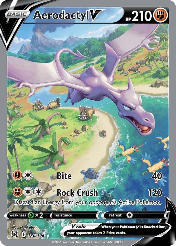 Aerodactyl V (Alternate Full Art) - 180/196: Lost Origin