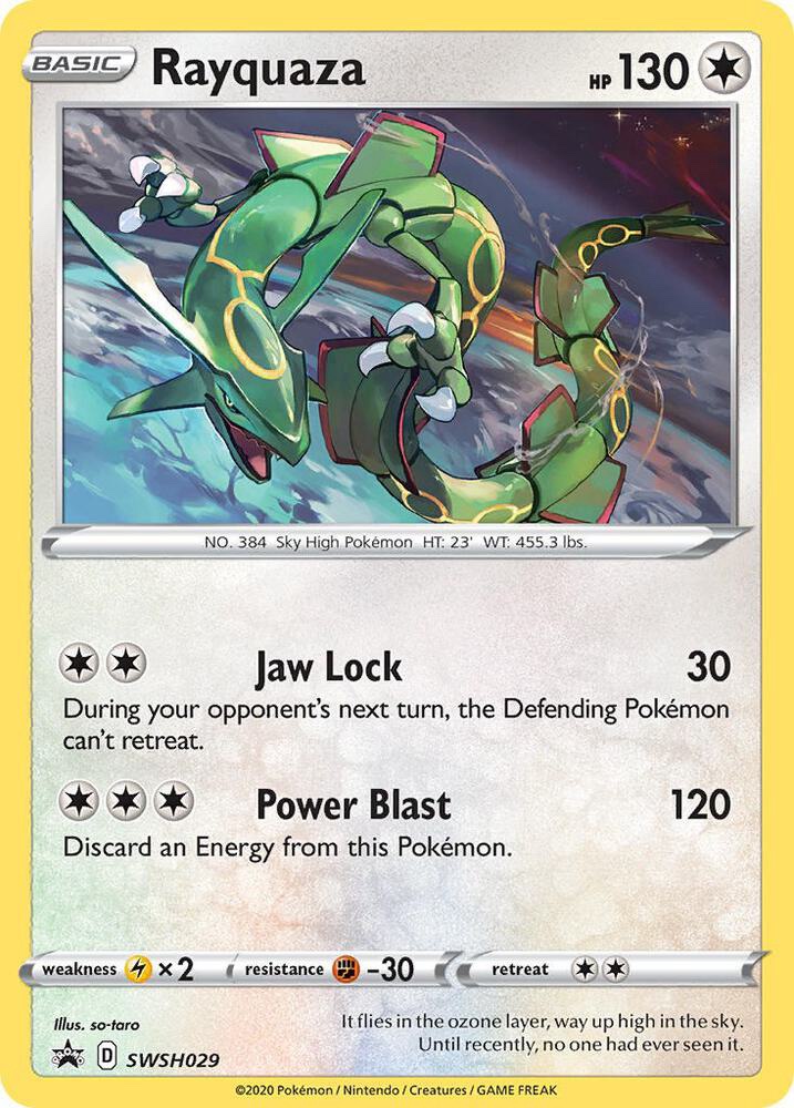 Rayquaza - SWSH029: Sword & Shield Promo Cards