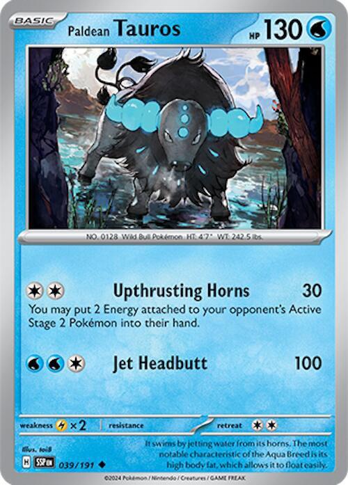 Paldean Tauros - 039/191: Surging Sparks