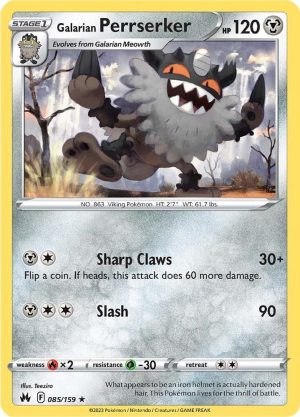 Galarian Perrserker - 085/159: Crown Zenith