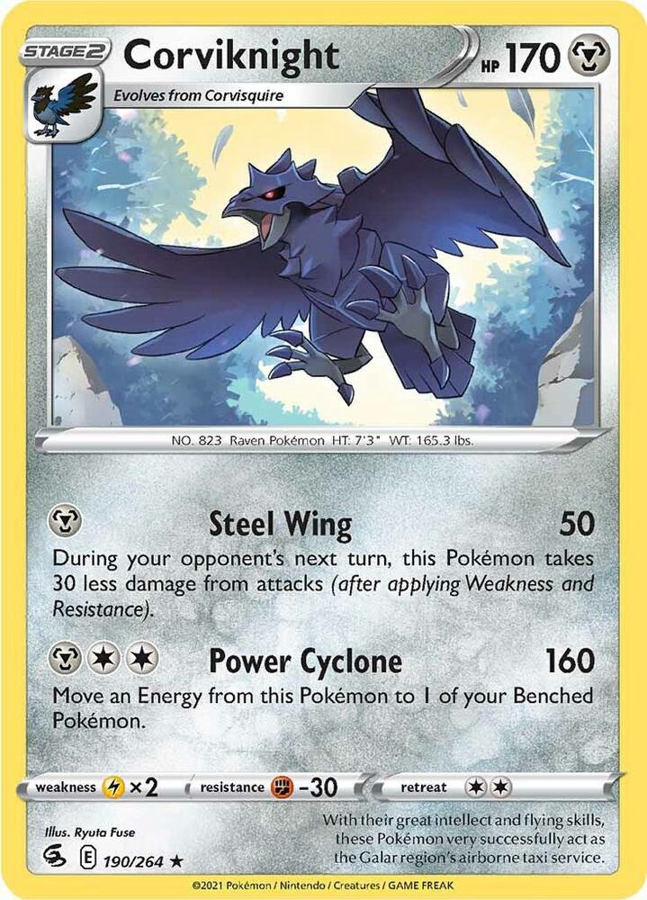 Corviknight - 190/264: Fusion Strike