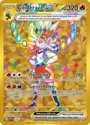 Cinderace ex - 163 : Scarlet & Violet Promo Cards