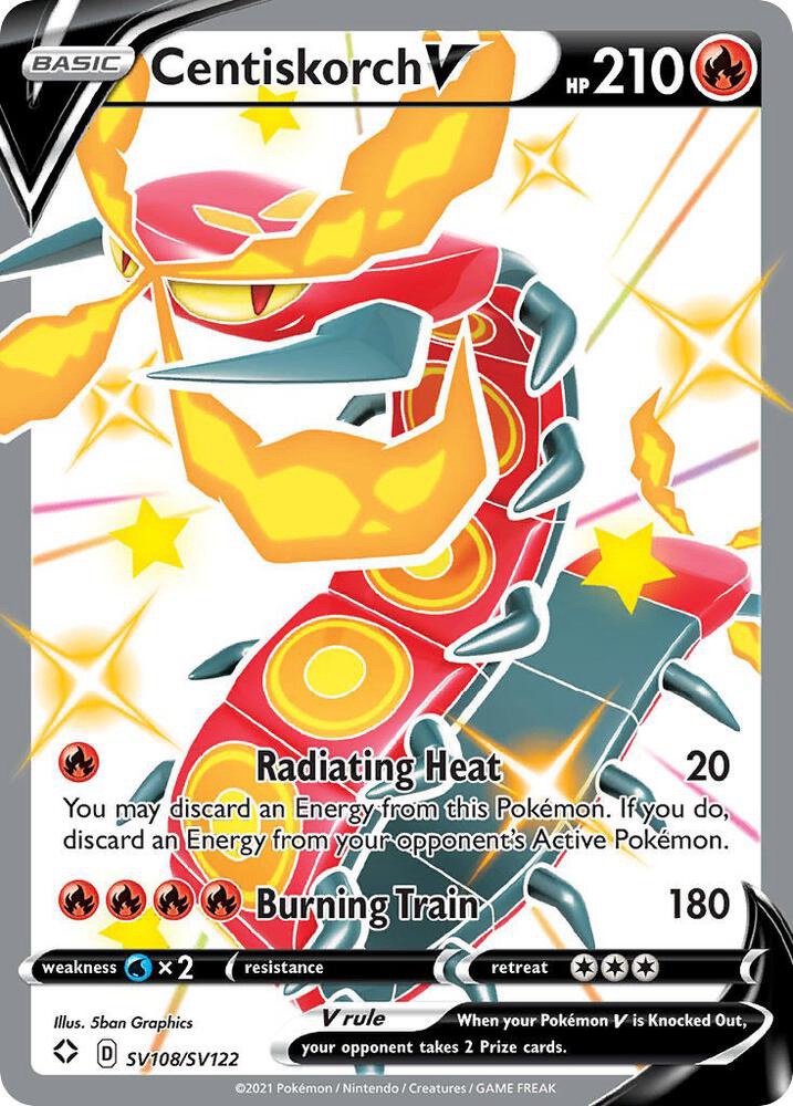 Centiskorch V - SV108/SV122: Shining Fates: Shiny Vault