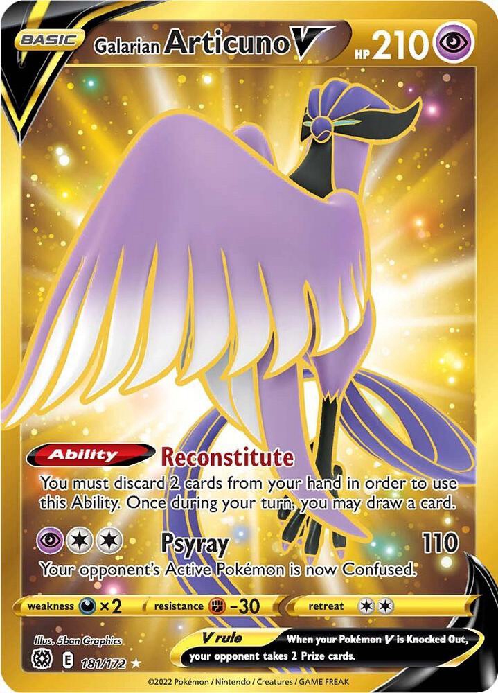 Galarian Articuno V (Secret) - 181/172 : Brilliant Stars