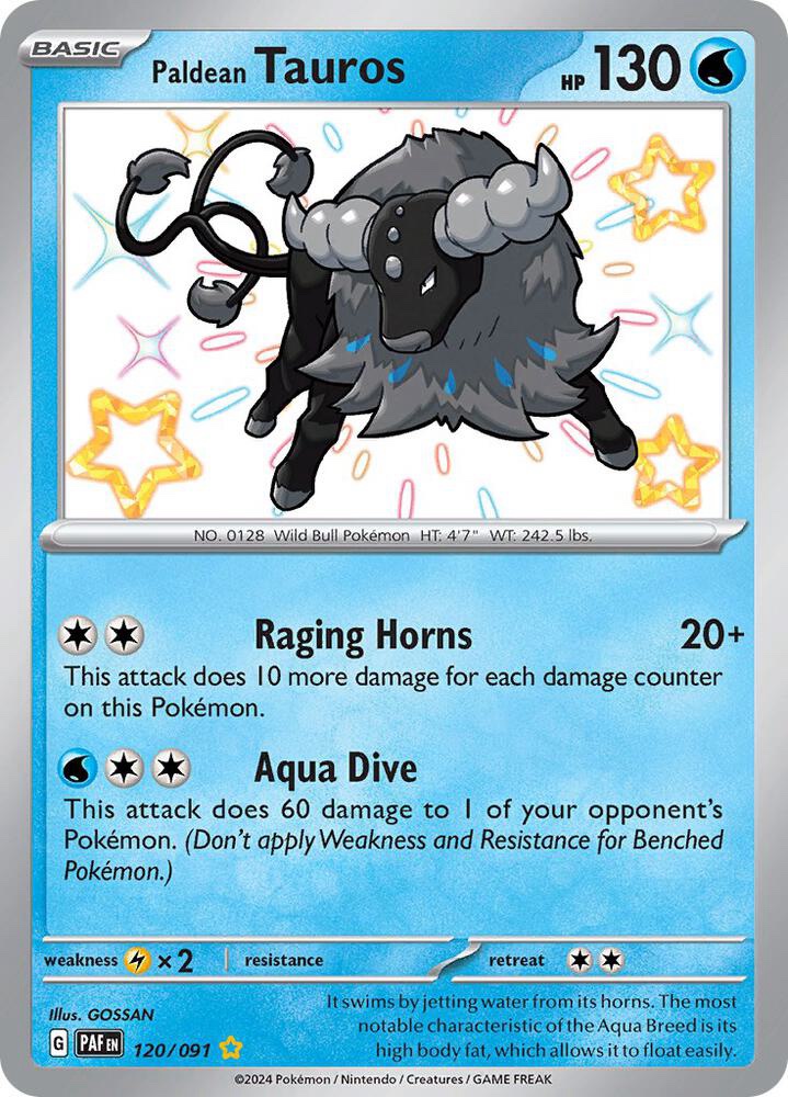 Paldean Tauros - 120/091 : Paldean Fates