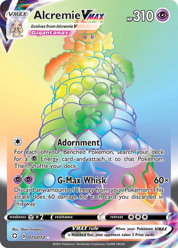Alcremie VMAX (Secret) - 073/072: Shining Fates