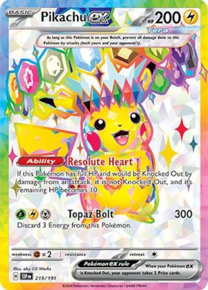 Pikachu ex - 219/191: Surging Sparks