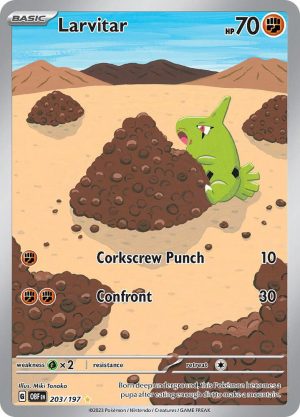 Larvitar - 203/197 : Obsidian Flames
