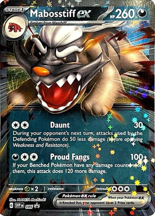 Mabosstiff ex - 086 : Scarlet & Violet Promo Cards