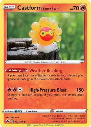 Castform Sunny Form - 022/198: Chilling Reign