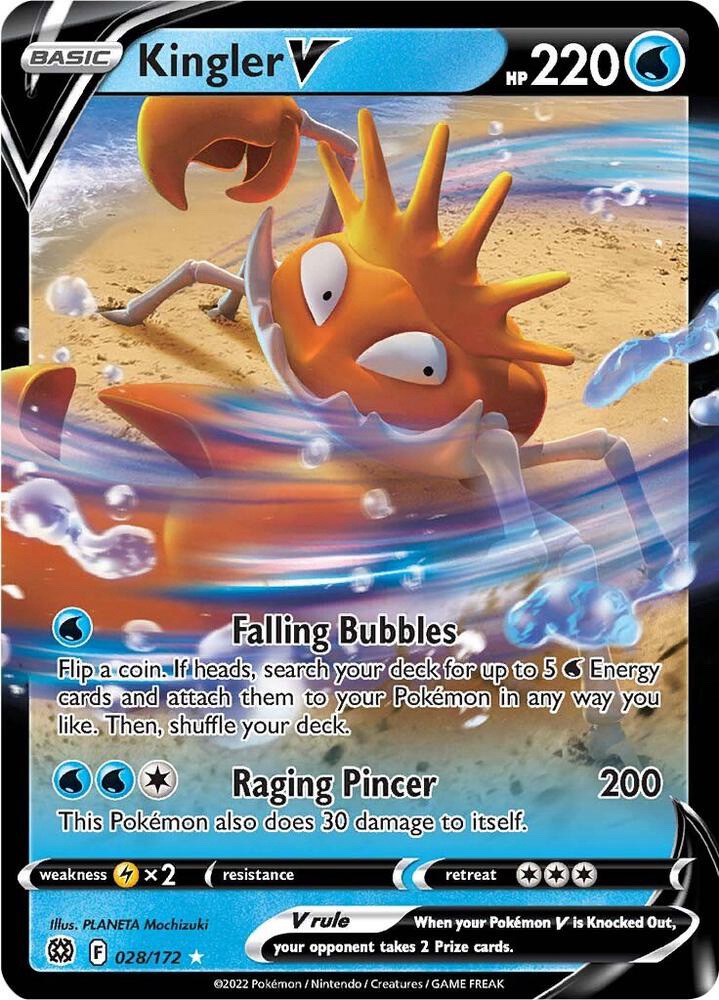 Kingler V - 028/172 : Brilliant Stars