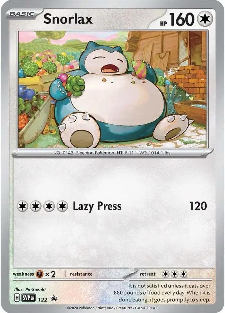 Snorlax - 122: Scarlet & Violet Promo Cards