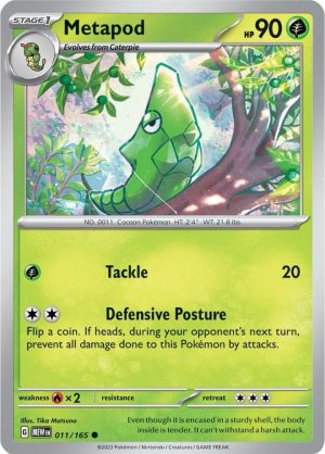 Metapod - 011/165 : Scarlet & Violet 151
