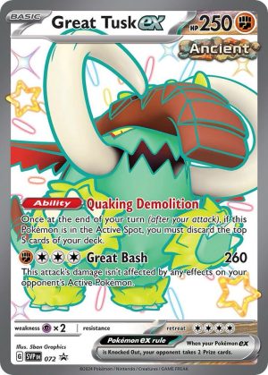 Great Tusk ex - 072: Scarlet & Violet Promo Cards