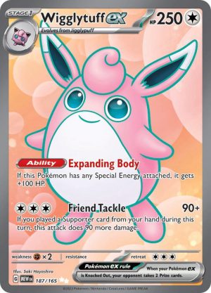 Wigglytuff ex - 187/165: Scarlet & Violet 151