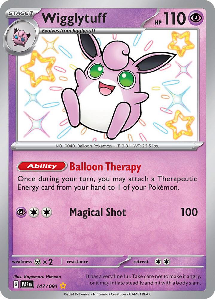 Wigglytuff - 147/091: Paldean Fates