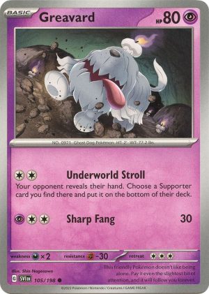 Greavard - 105/198 : Scarlet & Violet Base Set