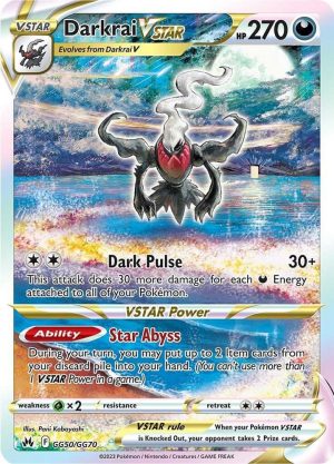 Darkrai VSTAR - GG50/GG70: Crown Zenith Galarian Gallery