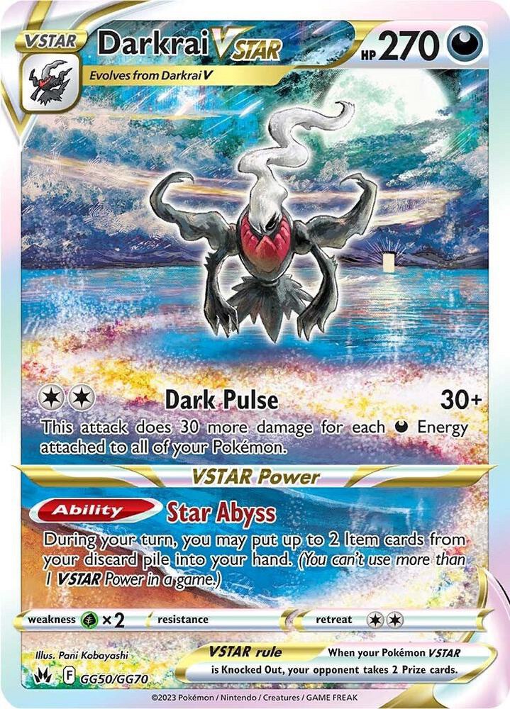 Darkrai VSTAR - GG50/GG70: Crown Zenith Galarian Gallery
