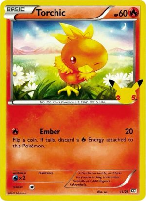 Torchic - 011/025: McDonald's 25th Anniversary Promos