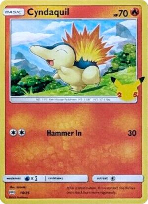 Cyndaquil - 010/025: McDonald's 25th Anniversary Promos
