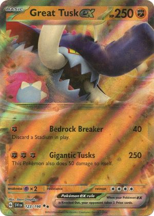 Great Tusk ex - 123/198 : Scarlet & Violet Base Set